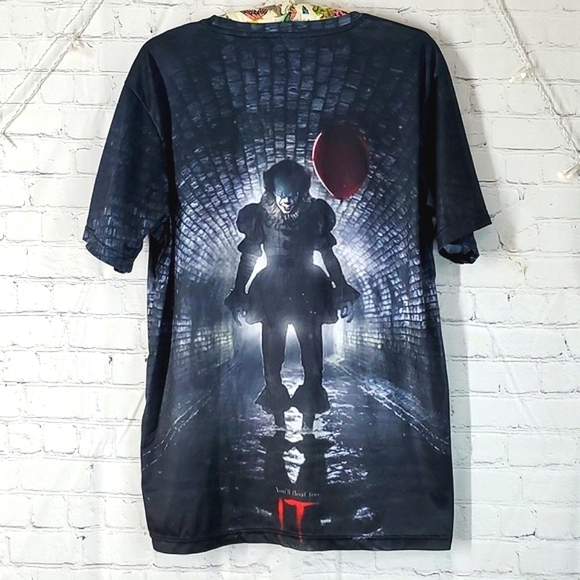 Stephen Kings IT Pennywise the Clown Double Side Print Unbranded Mens Size 2XL - Picture 12 of 13